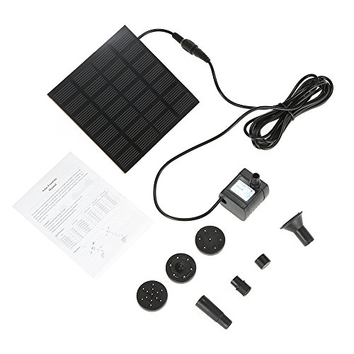 Decdeal Bomba de energia solar Fonte de energia solar Piscina Bomba de água Plantas de jardim Kit de