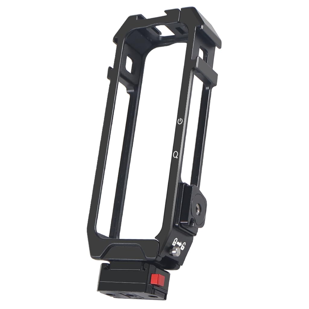 NovelGoal Camera Cage Compatible with Insta360 X4 Action Camera?Expansion Protective Frame with 1/4 Magnetic Foldable Adapter Cold Shoe