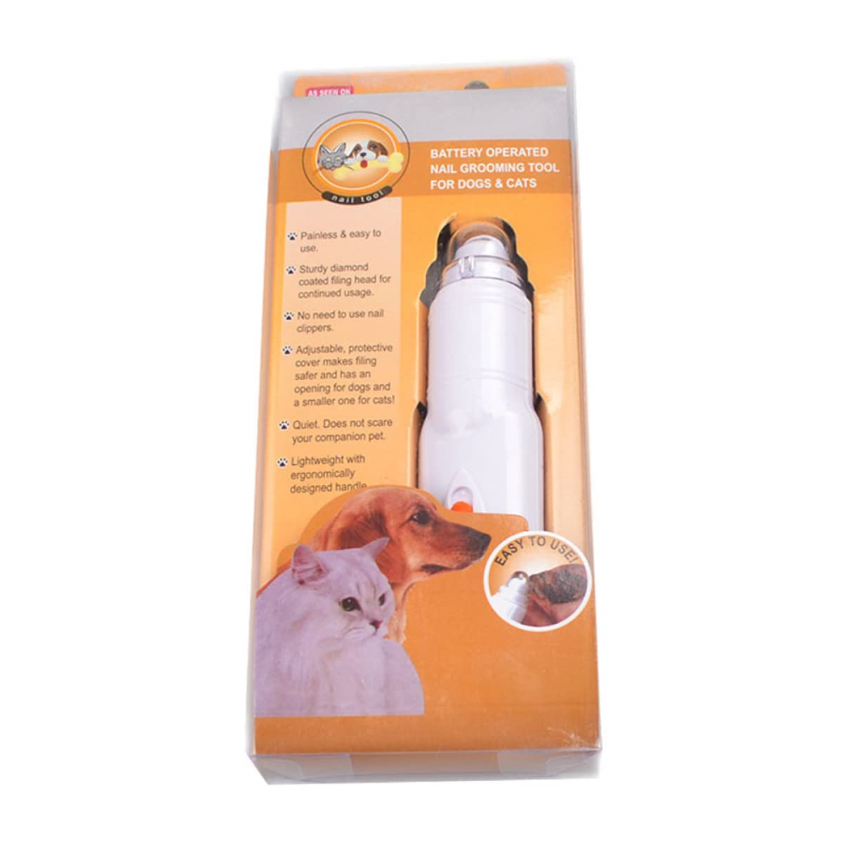 POPETPOP 3 Piezas Cortaúñas para Mascotas Cortaúñas Automático Molinillo Automático Lima De Uñas Eléctrica Perros Molinillo De Limas para Mascotas Cortauñas Clavo Expediente