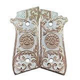 Grips for Taurus PT92 Gun Taurus Model with 24K Rose Gold Plated. Includes Silver Screws