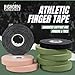Bighorn Athletics Jiu Jitsu Finger Tape, Athletic Sports Tape For Injuries & Support: BJJ, Wrestling, Rock Climbing, Volleyball, Hands & Toes | 0.5-Inch x 45-feet, 8-Rolls, Military Green, Black, Nude