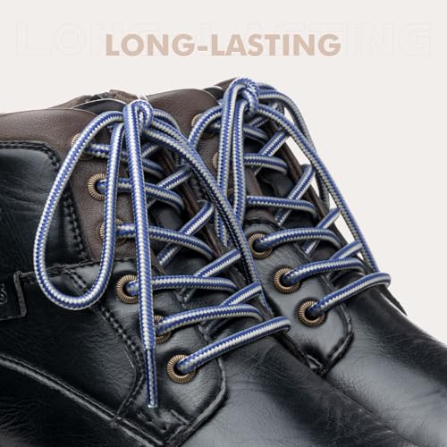 Image of Stepace 2 Pairs Round Heavy Duty Boot Laces for Hiking and Work Boots