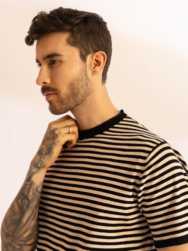 Image of Armisto Men's 100% Cotton Fancy Party Polo T-Shirt /Neutral Colour