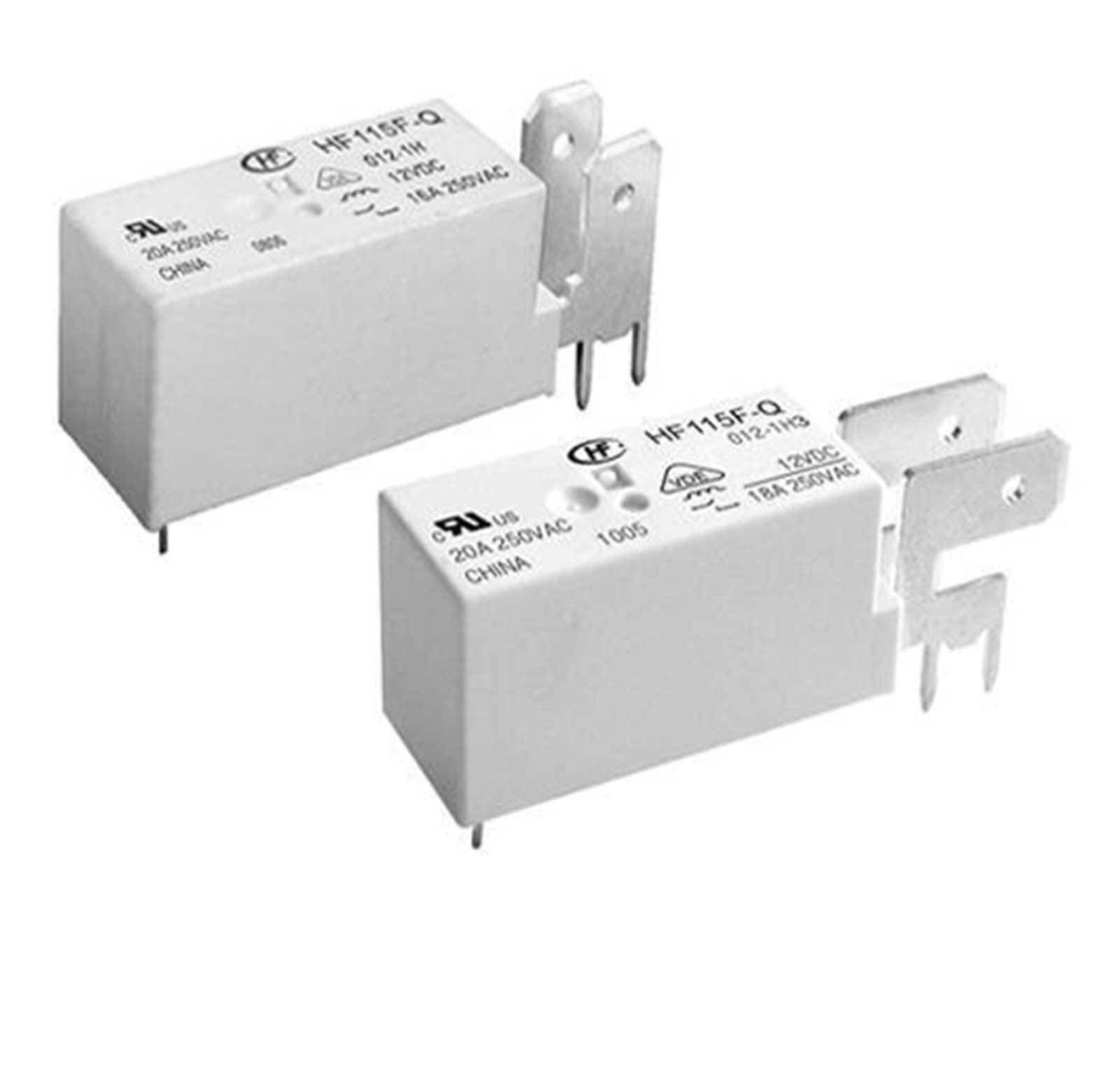 Relais HF115F-Q-012-1D 12V évite les pannes de surchauffe sur circuit imprimé 20A