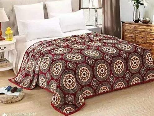 Gadgets Appliances Soft and Smooth Fleece Blanket Double Bed Super Lite Super Soft Blanket (Brown, 230 cm x 250cm )