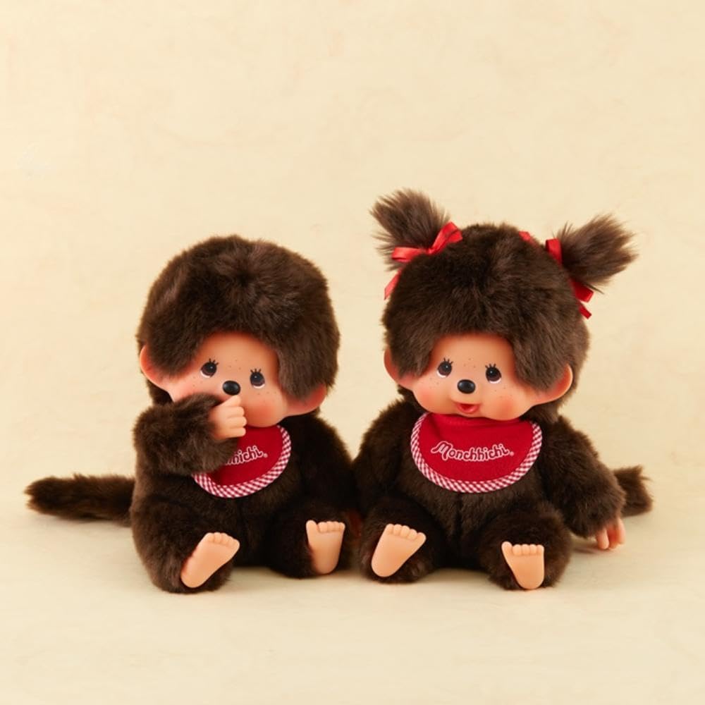 Sekiguchi Monchhichi Premium Standard M Brown Girl Sitting