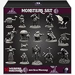 Wildspire Monsters Pack for DND Miniatures Booster Pack of 16 DND Monsters Minis DND Accessories D&D Miniatures DND Minis DND Figures Starter Set Tabletop