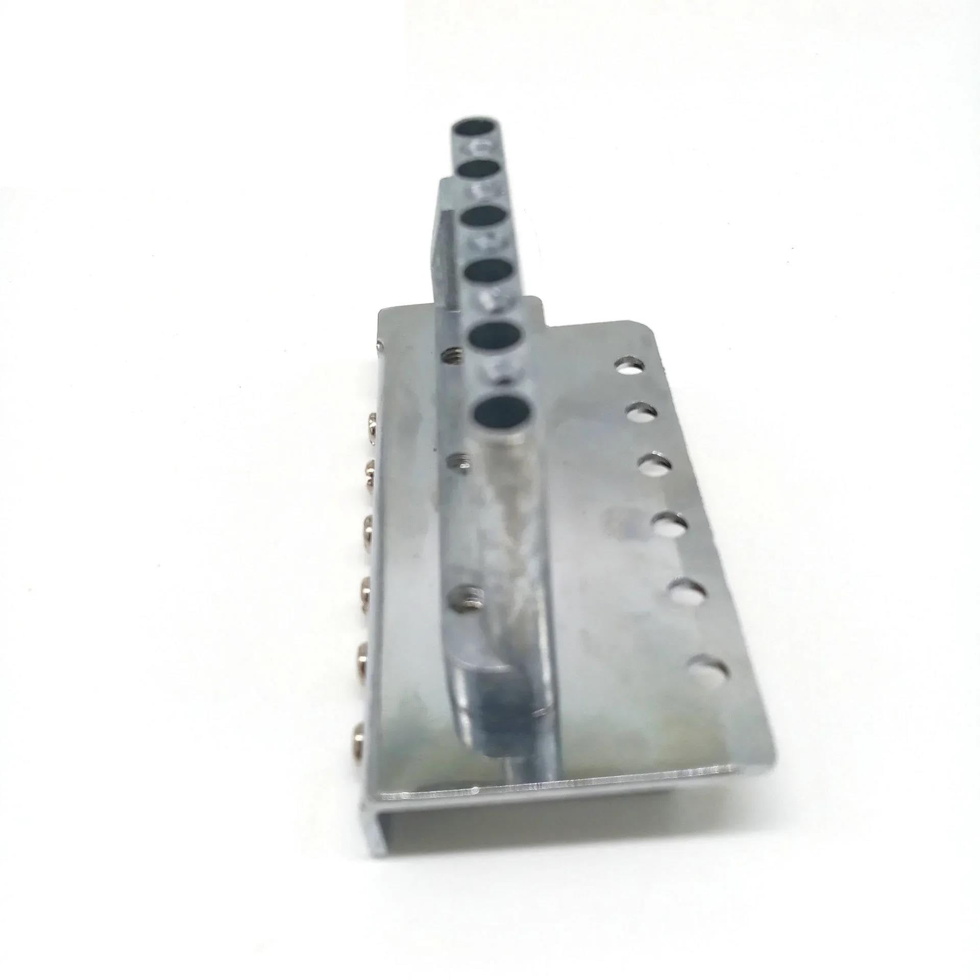 Set Ponti Per Chitarra Ponte tremolo a sella piatta a 6 corde per chitarra elettrica FD ST Ricambi e accessori Oro Argento Nero(Silver)