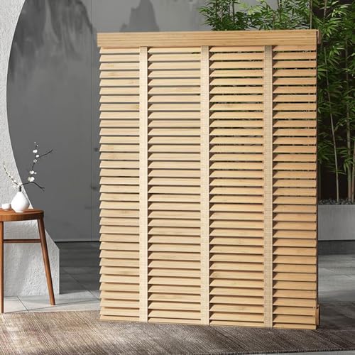 Persianas horizontales aislantes de madera maciza para ventanas 2