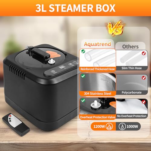 Portable Sauna Box for Home, Personal Steam Sauna 1200W, 3L Steamer, White - Image 5