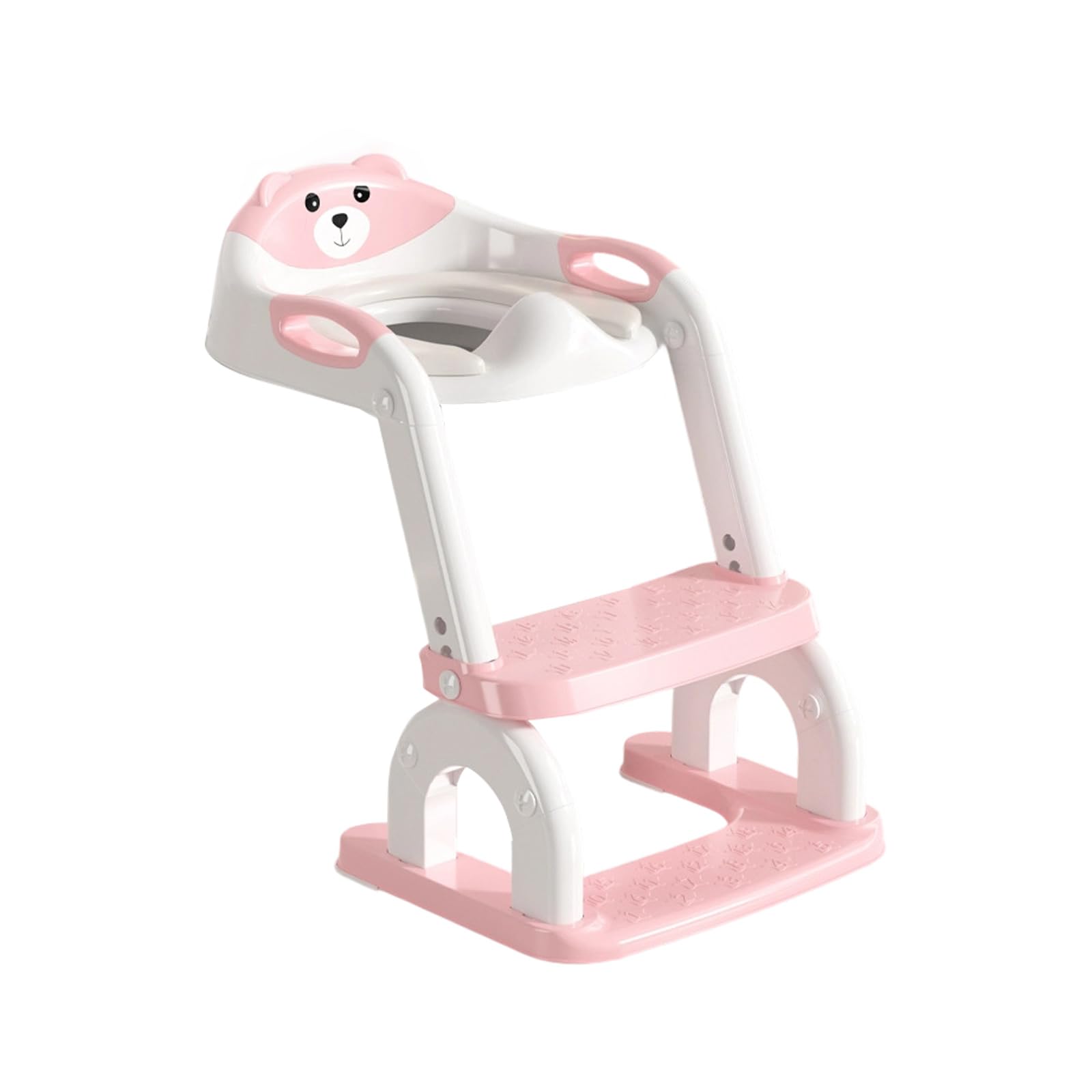 Asiento de entrenamiento para orinal 2 en 1, diseño de polipropileno grueso, mango de altura ajustable, plegable, ligero, almacenamiento, altura ajustable