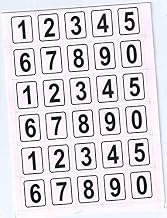 BlackDreams® Multipurpose Number Stickers 1 inch Square with Border for Home and Office (0 to 9 Numbers) (300)