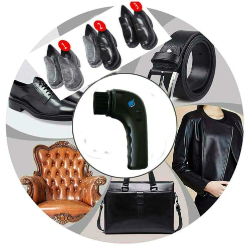 Electric Shoe Shine Kit, Electric Shoe Polisher Brush Shoe Shiner Dust Cleaner Portable Leather Care Kit For Shoes, Bags, Sofa #TOP2