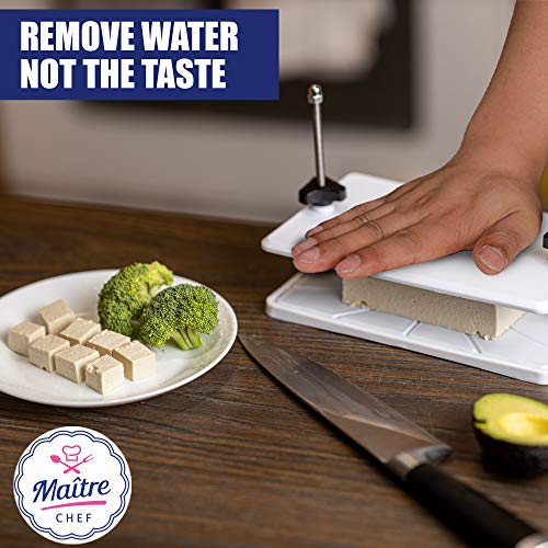 Tofu Press - Remove Water from Firm and Extra Firm Tofu - Super Tofu Presser Can Press Cheese and Paneer - Tofu strainer is Dishwasher safe