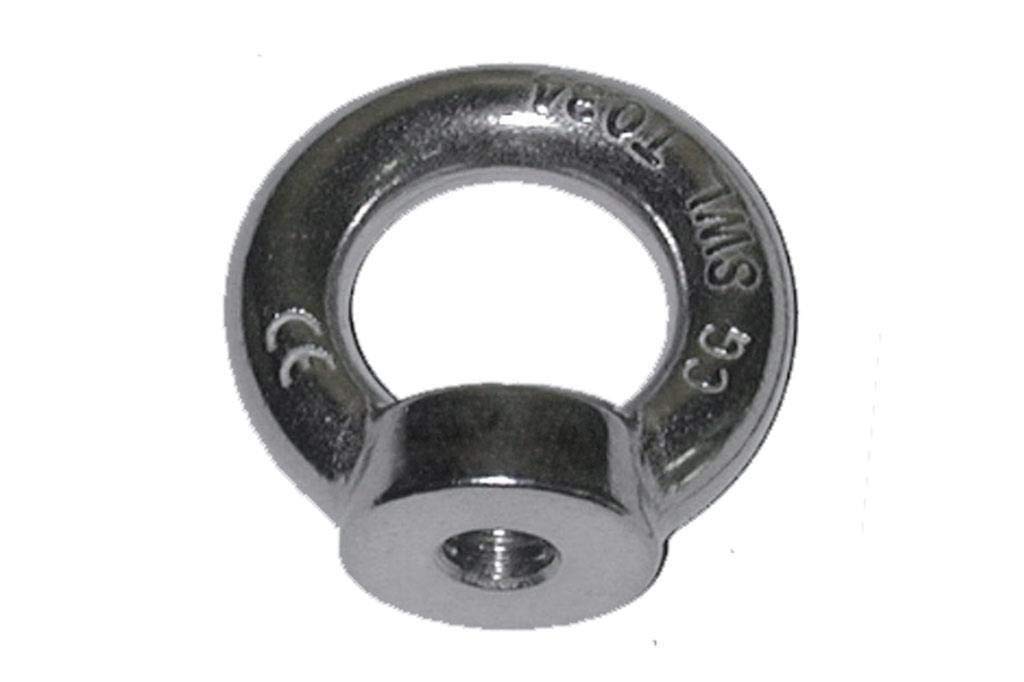 Buy DOJA Industrial M6 Female Eye Bolt Ring Pack 5 Galvanised Steel Nut for Lifting Weight