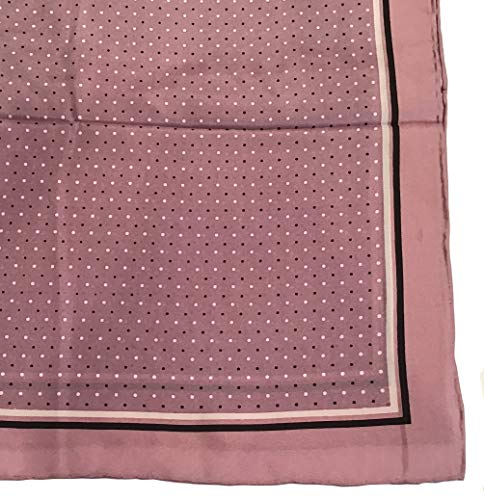 Wyoming Traders Wild Rag Mauve Silk Polka Dot Scarf2