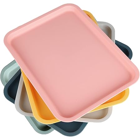 2 Serviertabletts Rechteckig 22x30,5cm - Rutschfeste Tabletts Für Küche & Café