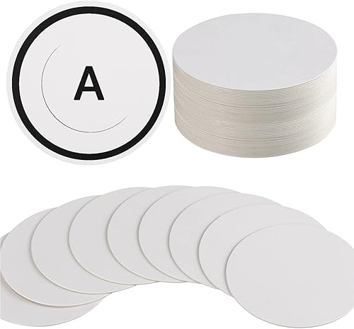 Miniatura 7 de 36 tarjetas redondas de papel kraft negro de 4 pulgadas, cartulina gruesa, portavasos, tarjetas de cartulina en blanco para pintura de mandala,