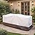 OVIOS Patio Furniture Set Cover Outdoor Sectional Sofa Set Cover Outdoor Sofa and Ottomans Cover Waterproof Furniture Covers, 78" L x 31" W x 29" H, Beige-Brown