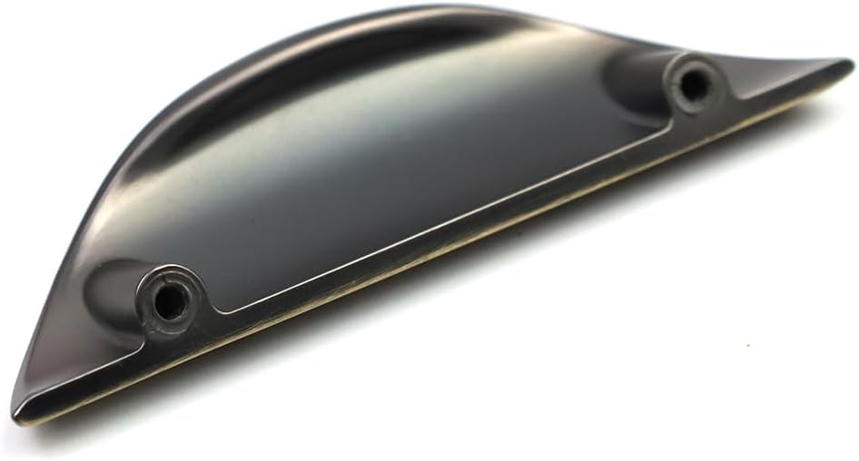 Decorative Cabinet Pulls Drawer Pulls Leaf Shape Knob Door Handle, 2.5” Hole Distance, with Engraved Pattern Cabinet Drawer Cupboard Pull (Bronze,4pcs)
