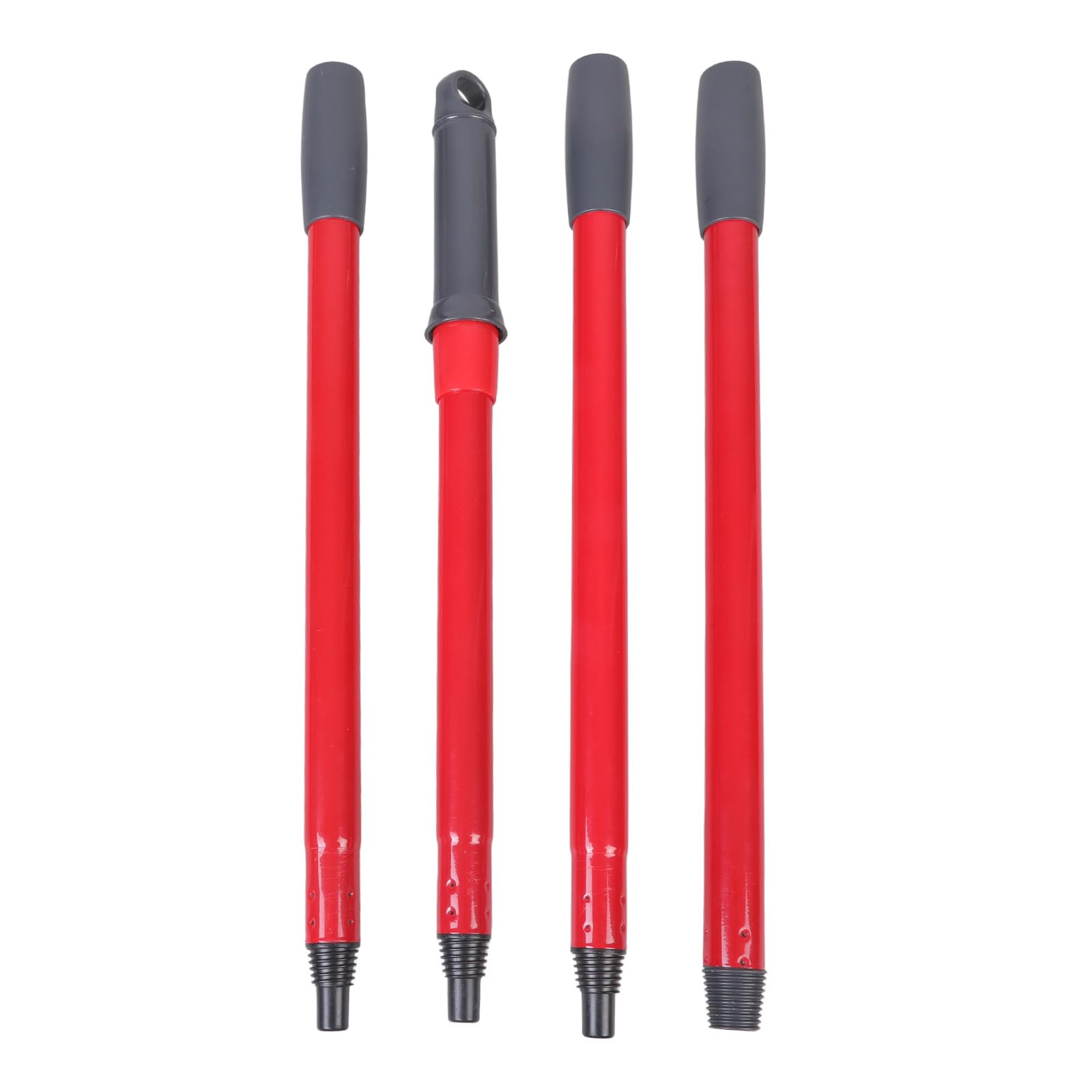 Jazuaiao 4PCS / Set Metal Extension Mop Handle in 4 Sections Specifically for Clean Simplify Home Bathroom Cleaning Tasks Rod Stick Only with Extension Replacement