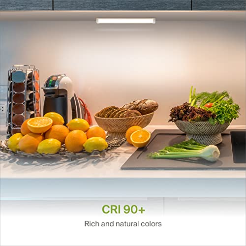 Image of ASD LED Under Cabinet Lighting, 12 inch 5W 325 LM, Dimmable Hardwired Under Cabinet Lights for Kitchen, 3000K Soft /4000K Cool /5000K Daylight, Under Counter Light Fixtures, ETL, White