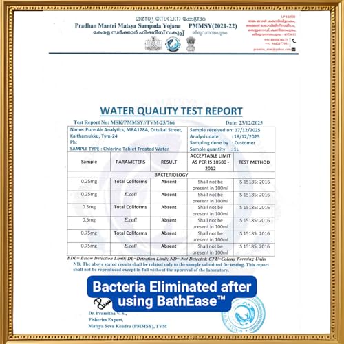Image of Chlorine Water Purification Tablets | Scientifically Proven | 1 Tablet for 1000 Liters | Eliminates Bacteria and Microorganisms Present in Water | Pack of 30 Tablets for 30000 litres