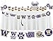 Washington Huskies Party Supplies (42 Pcs) University of Washington Party Decorations for Football, Birthday, Graduation Party and Cake Decor