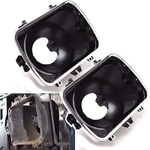 RJSPHH 42437 Headlight Bucket Kit, 5X7 Headlight Support Bracket Mounting Kit Compatible with Chevrolet Express GMC Savana 1500 2500 3500 S‎afari Yukon Topkick Chevy Exprress 4500 K10 K20 K30(2PCS) Cover