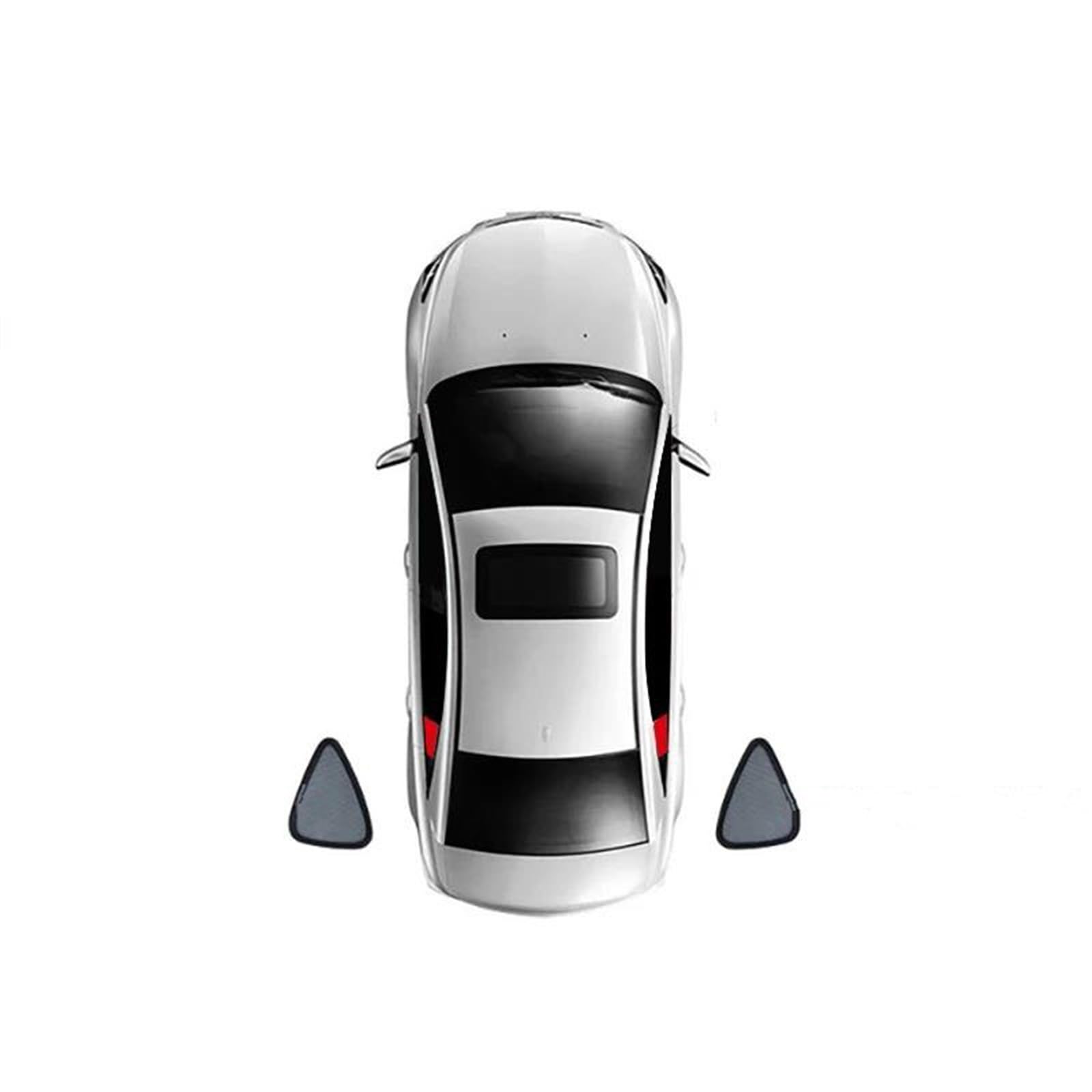FREEZER Tendine Parasole Auto per Citroen per C-Crosser 2007-2012 Magnetico Parasole Scudo Parabrezza Anteriore Tenda Posteriore Seggiolino Bambini Finestra Parasole Auto (Color : 2PCs Train)