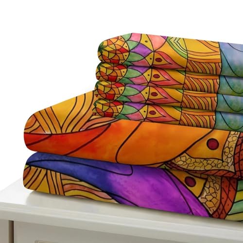 Parure de lit imprimé 3D super douce en microfibre premium 135x200 - 7