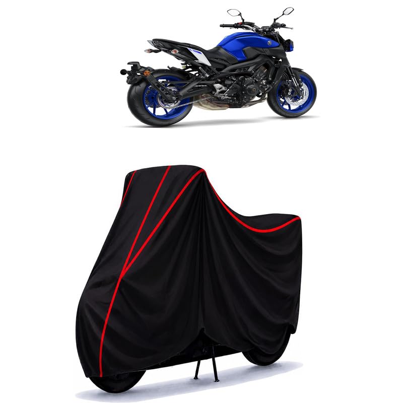 Image of MT 15 200 Water Resistant Bike Cover for All Motorcycles & Rain | Heavy Duty Taffeta Fabric | UV Protection, Dustproof, Scratchproof | All Weather Two Wheeler Body Cover with Elastic Bottom