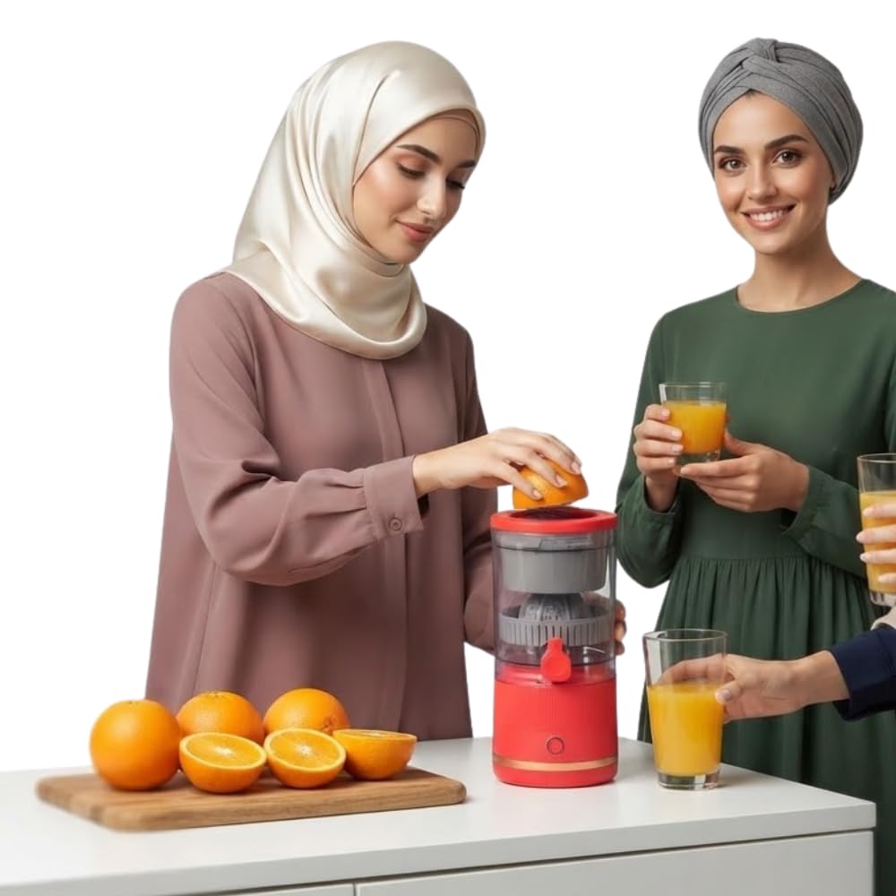 Drumstone (𝐒𝐩𝐞𝐜𝐢𝐚𝐥 𝟏𝟓 𝐘𝐞𝐚𝐫𝐬 𝐖𝐚𝐫𝐫𝐚𝐧𝐭𝐲) Portable Wireless Citrus Juicer | USB Rechargeable Electric Orange & Lemon Juicer | Cordless Fruit Squeezer for Home, Travel & Outdoor Use-image-20