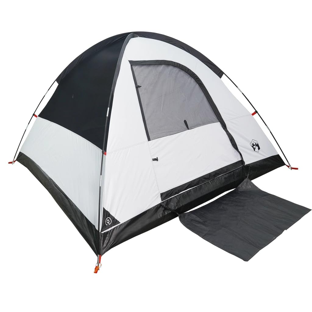Lechnical Tenda Campeggio a Cupola 3 Persone Bianca Tessuto Impermeabile,Tende da Campeggio,Impermeabile & Antivento,Ideale per Campeggio e attività All'aperto-94698