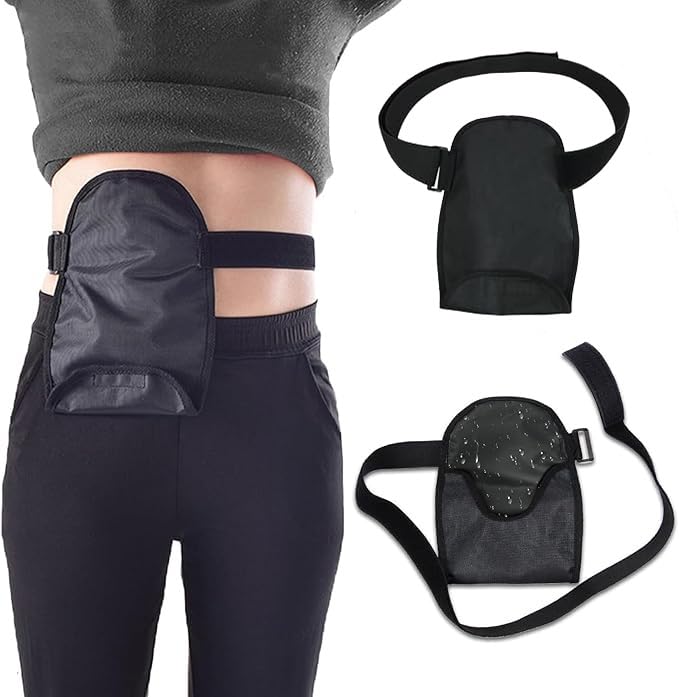 Ostomy Bag Cover,Waterproof Ostomy Bag with Adjustable Elastic Fixation Band Reusable Universal Stoma Pouch Cover Ostomy Supplies for ileostomy.