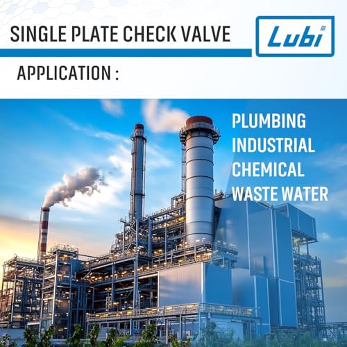Image of LUBI 4 inch Single Plate Check Valve Wafer Type - Ductile Iron | Non Return Valve (NRV)| Compact Design, Corrosion Resistant, Leak-Proof, Easy Installation