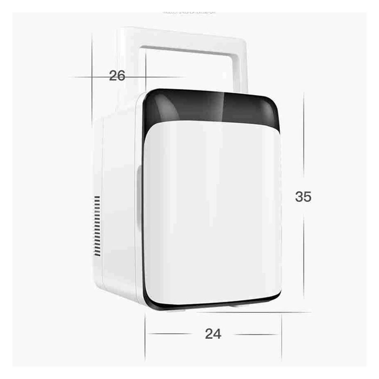 Mini refrigerador portátil de 10 litros for Coche, con calefacción y congelación, Ideal for Uso doméstico o Picnic, 12 V/220 V.