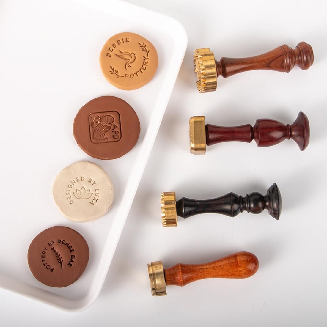 Timbro a cera in ottone 25 mm - Cuore