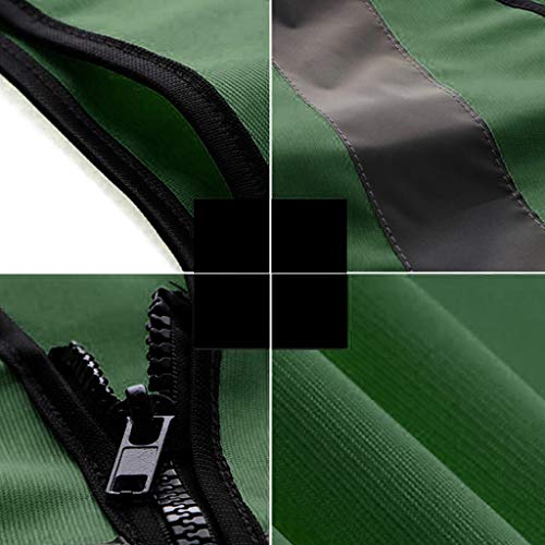 Generic Colete de Segurança Reflexivo, Colete Impermeável Sem Mangas, Motocicleta Automóvel, Verde