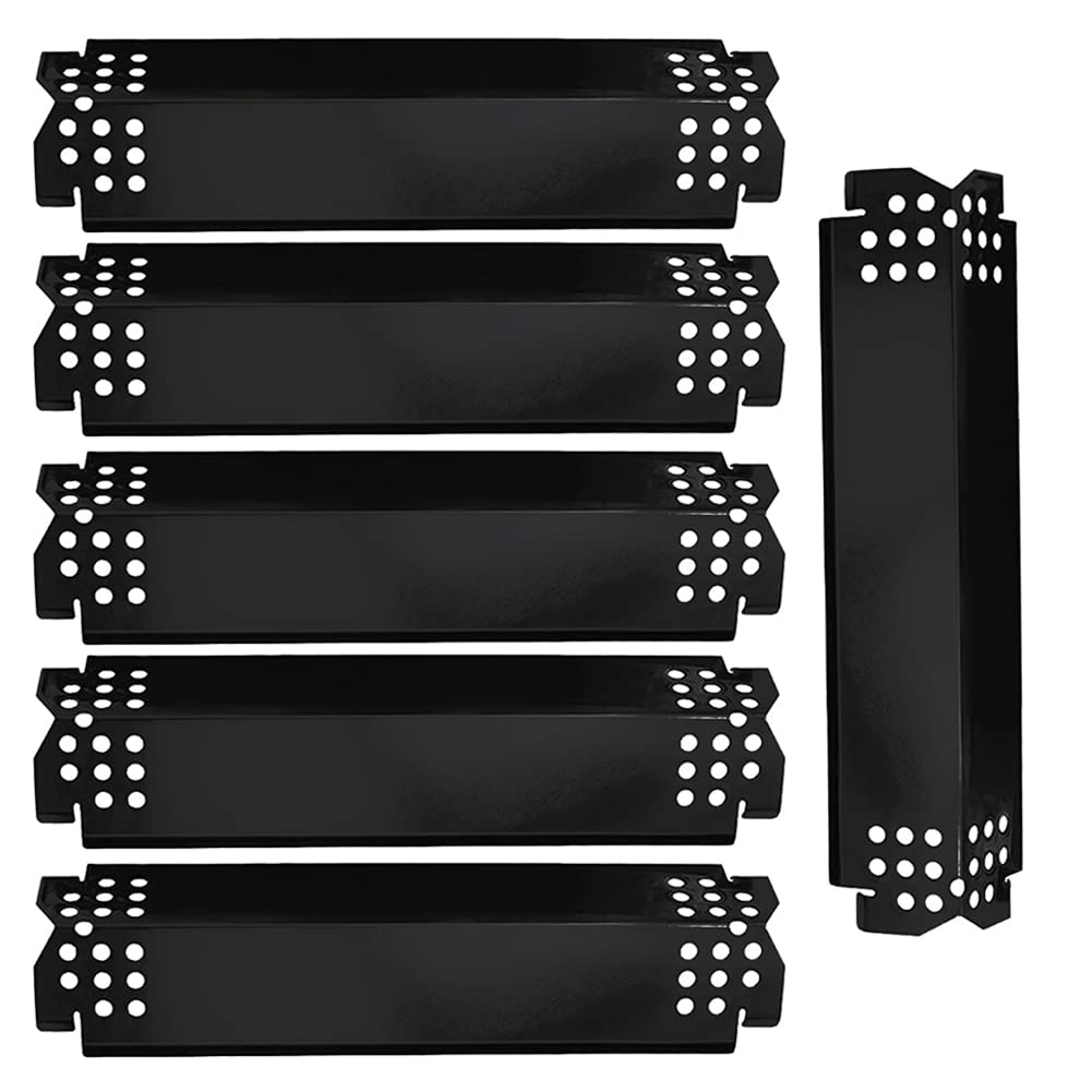 WALBZS Grill Replacement Parts Porcelain Steel Heat Plates for Home Depot Nexgrill 720-0830H, 5 Burner 720-0888, 720-0888N, 720-0882A, 720-0882S, 6 Burner 720-0896B, 720-0898 Gas Grill 6Pack
