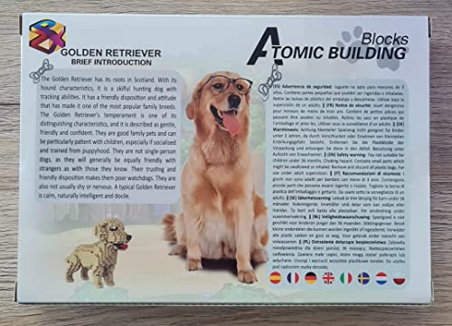 Atomic Building Cane Golden Retriever. Figura da