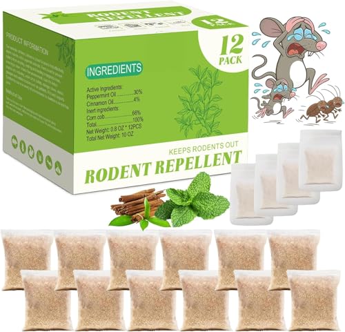 Mouse Repellent Pouches, Rodent Mouse Repellent Indoor Outdoor, R...
