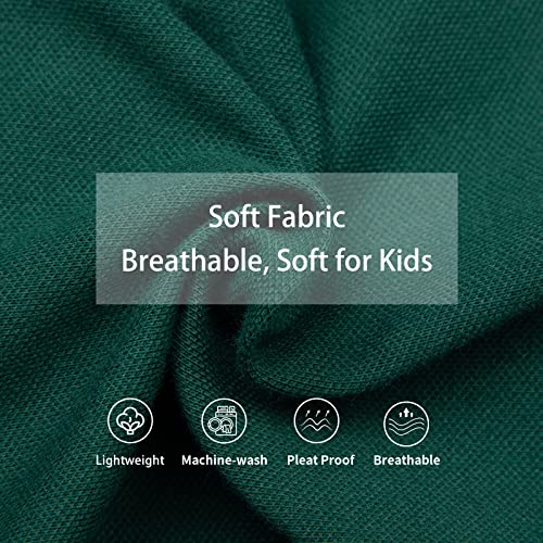 LittleSpring Girls Uniform Pique Polo Dress Short Sleeve4