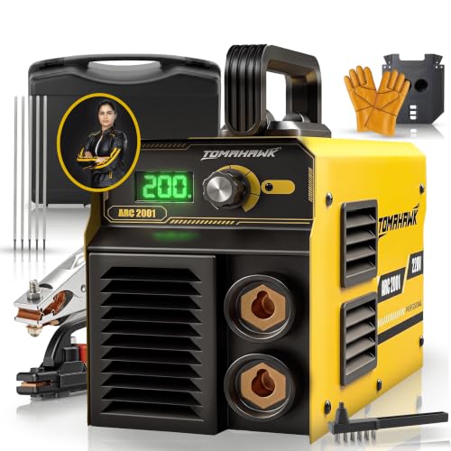 Image of Tomahawk ARC-2001 200A Inverter ARC Welding Machine | Portable 2.9kg | 60% Duty Cycle | 72V Open Circuit | Runs up to 4.0mm Rod | Single Phase 230V | IGBT Hot Start & Anti-Stick | Complete Kit