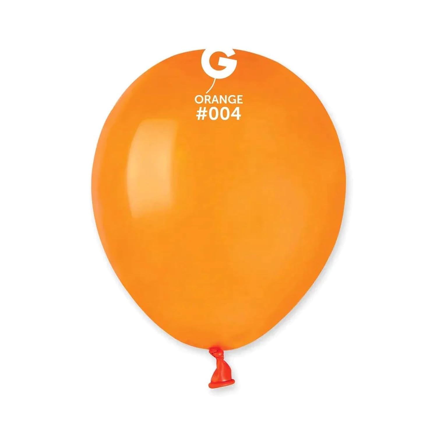 Gemar round latex balloon, 5 inch size, orange