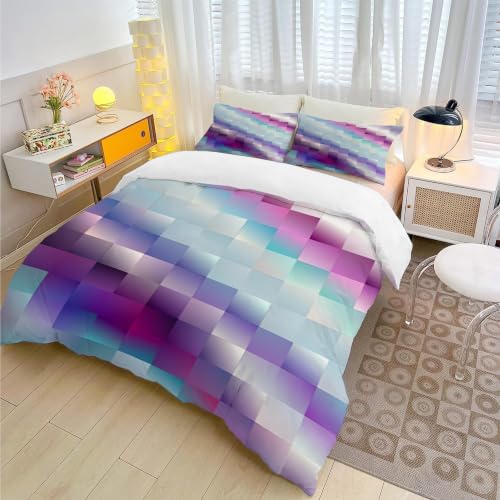 Housse de couette 200x200 échiquier pour relooker une chambre d'ado