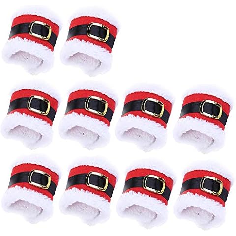 Hpamba Servilletero Navideño Creativo 10 PCS Cover