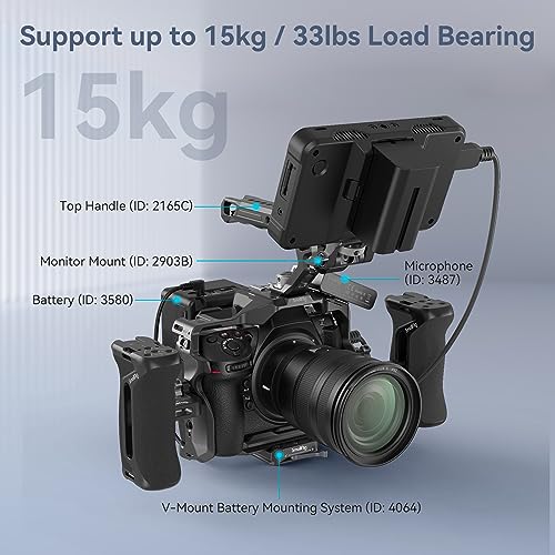 Impugnatura Gimbal Impugnatura Laterale Mini SmallRig 2916 Per Fotocamera – Doppio Attacco 1/4-20, Peso 139g Impugnatura Fotocamera 1/4-20 - Foto 3