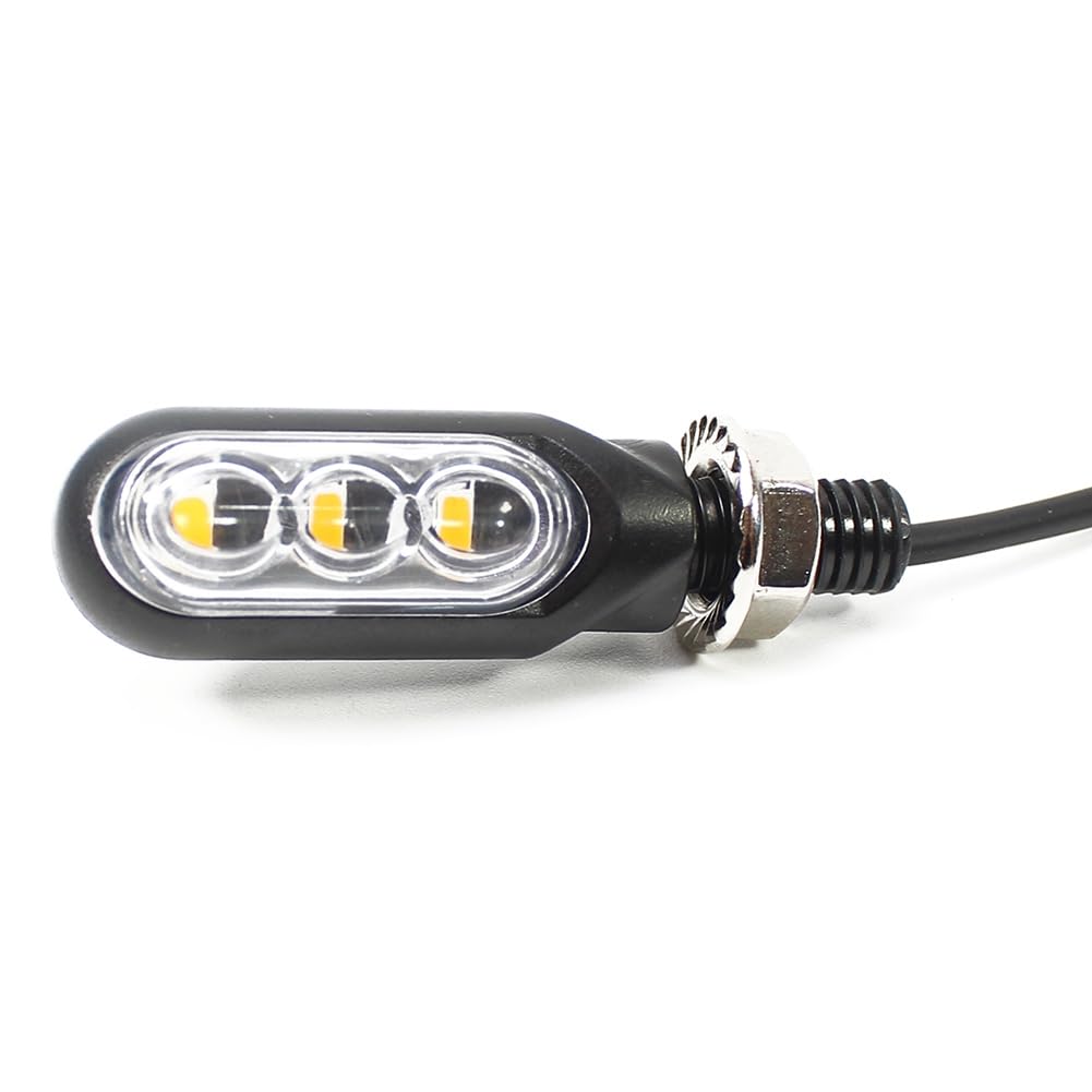 Blinker für Elektrofahrräder, E-Bikes, 36 V, 48 V, 52 V, 72 V, Wasserdichtes Kabel, LED, Blinkend, V04-36-72 V