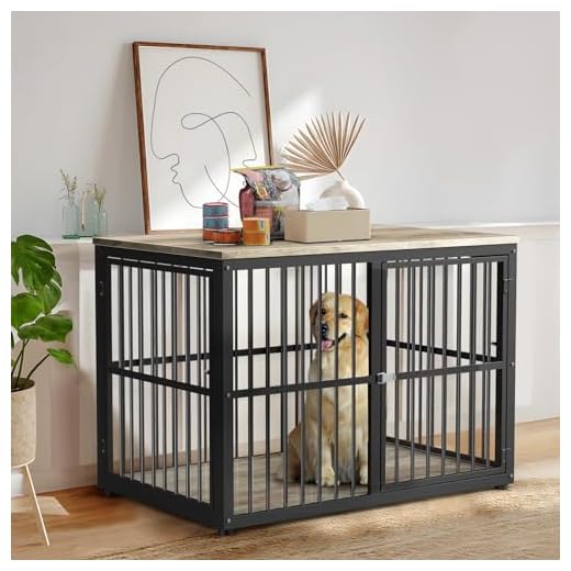 Versatile 43-Inch Dog Crate End Table